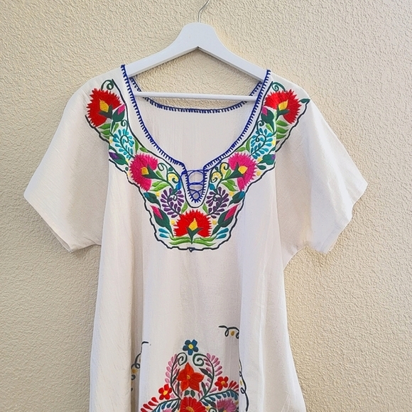 Embroidered | Cotton Muslin | Pueblo Dress - Picture 2 of 12